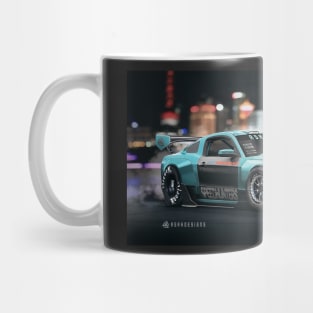 Ford mustang concept art render-- Digital design Art print by ASAKDESIGNS. Mug